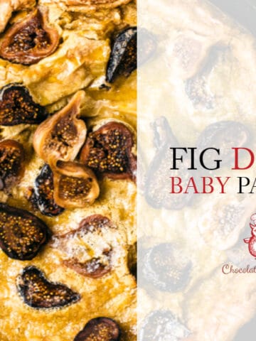 Featured title image of the Fig Dutch Baby Pancake