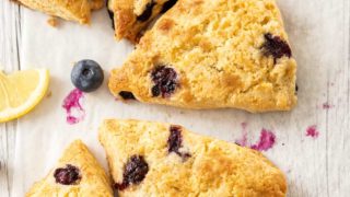 Lemon Blueberry Scones Chocolates Chai